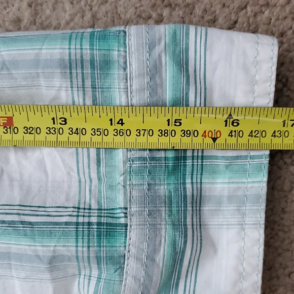 Carhartt Women's White and Green Plaid Button Down 3/4 Sleeves Shirt Size M - Picture 14 of 16